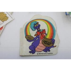 VTG Figment 1982 Walt Disney World Theme Parks EPCOT Center. Pennant Retro